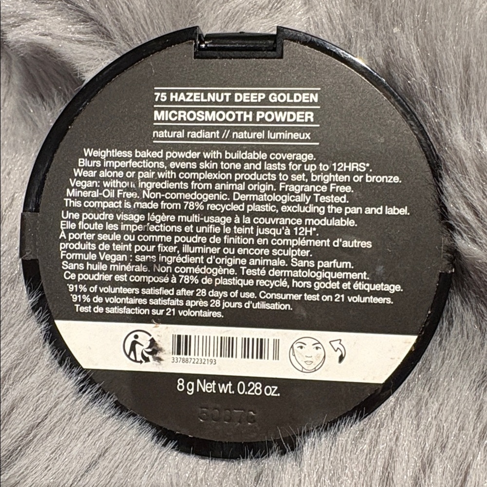 NEW Sephora Microsmooth Multi-Tasking Baked Face Powder Foundation in Hazelnut - Picture 5 of 5
